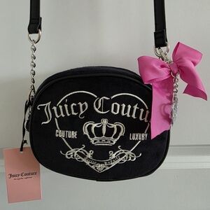 NWT Juicy Couture Girlie Royalty Crossbody - Liquorice